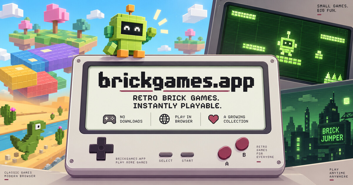 Retrow Gaming Block Brickgames — Free to Play Retro Brick Games Online